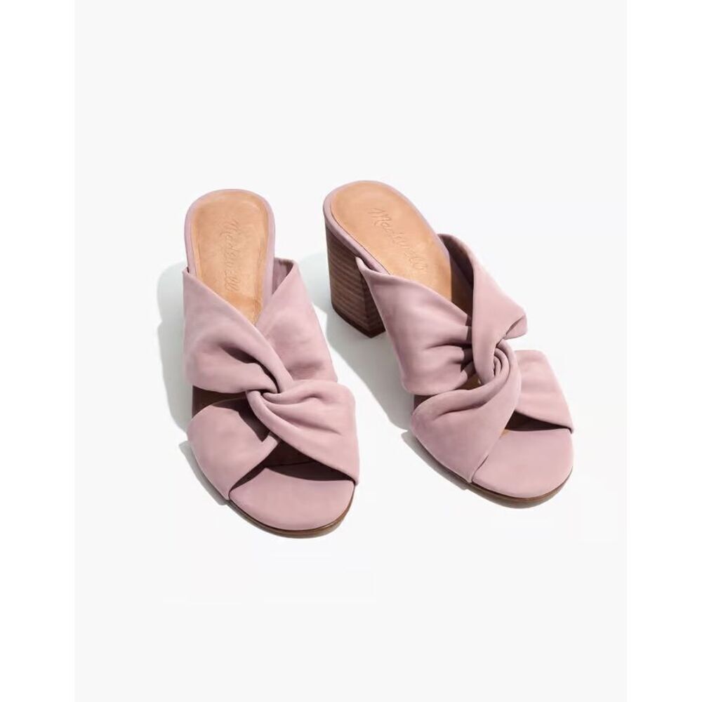 Madewell Women's Sari Crisscross Sandal Size 8.5 Block Heel Mule